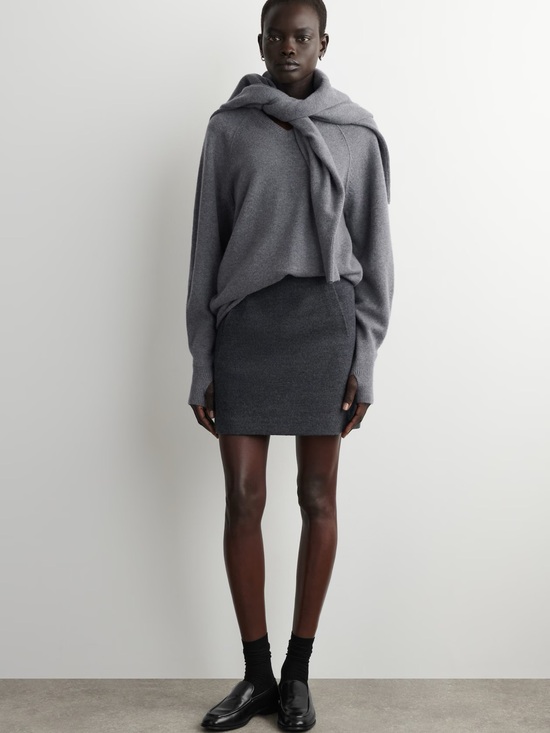 COS Dresses & Skirts - NWT (size M) COS BOILED MERINO WOOL MINI SKIRT